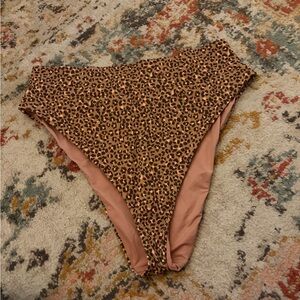 Aerie Leopard Print Bikini Bottom